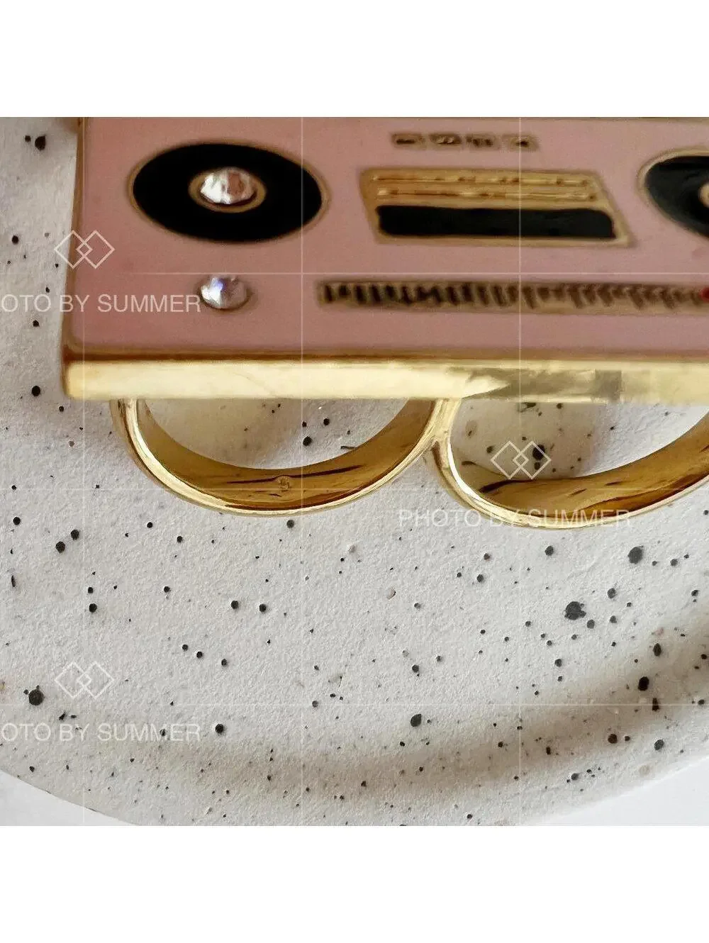Kate Spade Jazz Things Up Boom Box Ring